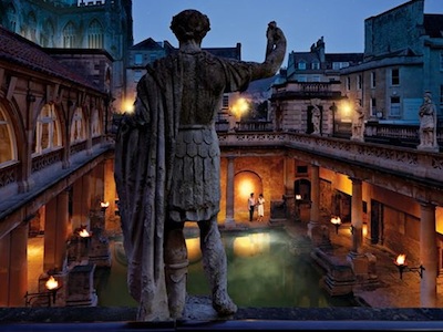 Torch-lit Tour around The Roman Baths, plus Dinner