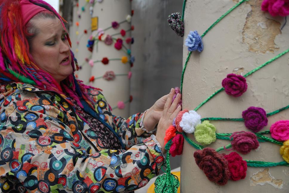 Snapped: Floral Graffiti in Aid of Kids Company