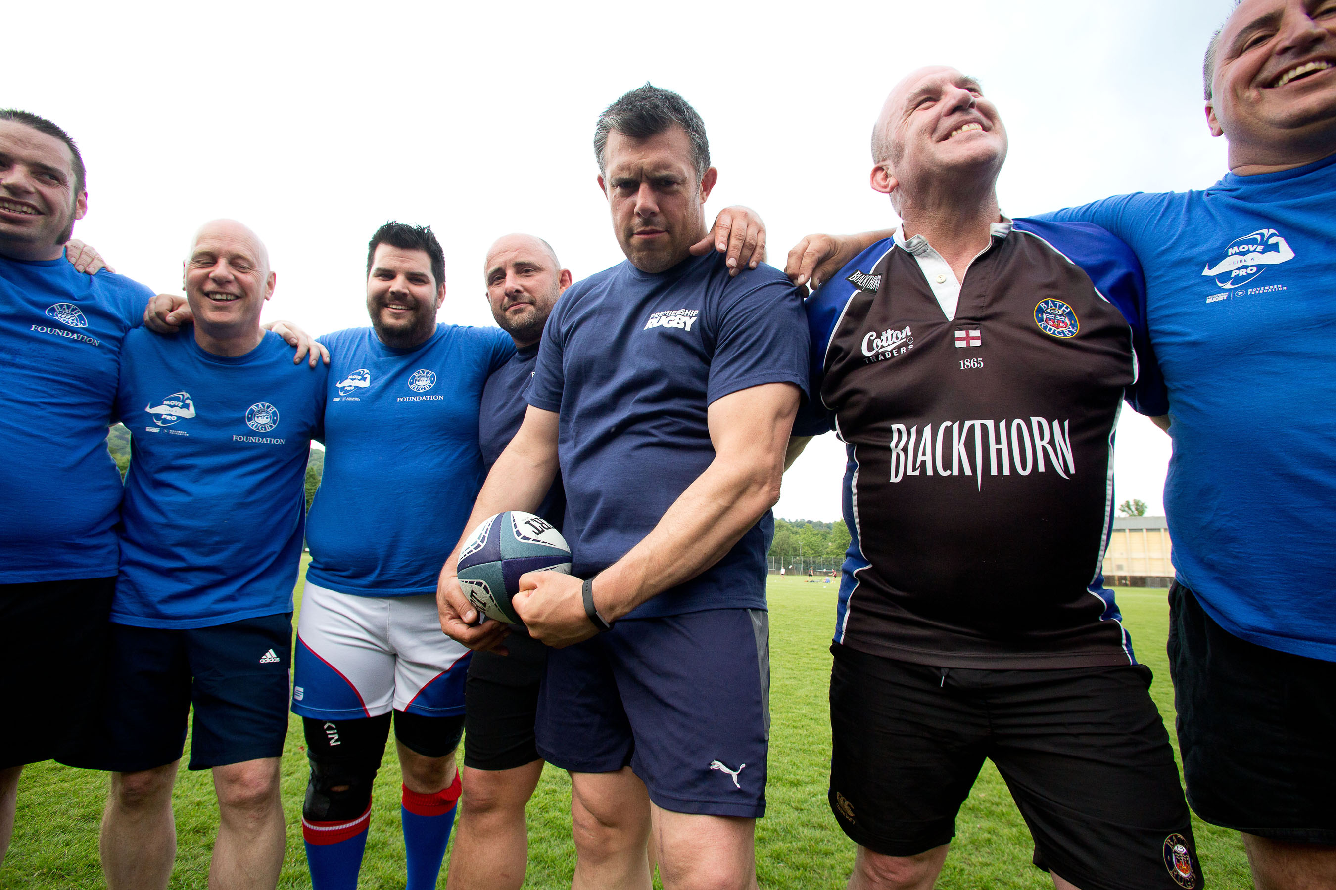 Bath Rugby legends do battle in charity tag rugby at the Rec