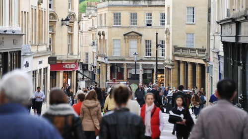 The Key Retail Areas in the City of Bath