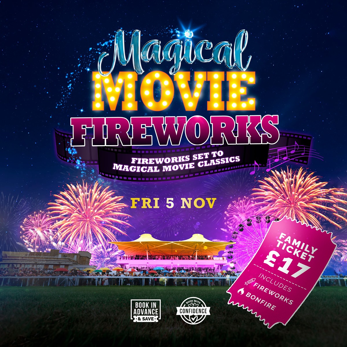 Bath Racecourse Magical Movie Fireworks 2021