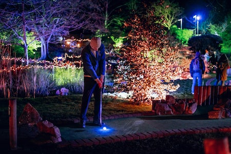 Play a round of Glow Golf