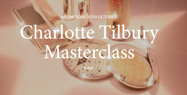 Charlotte Tilbury Masterclass at Double Tree by Hilton Bath