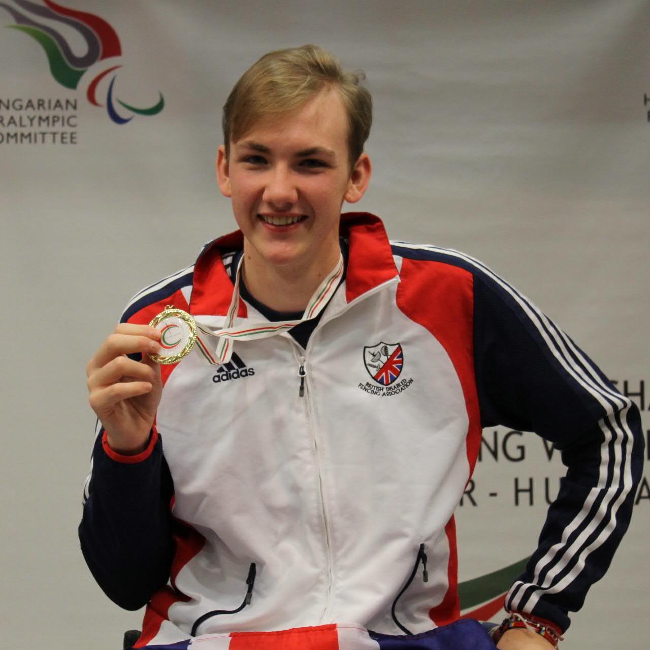 Wheelchair fencer Piers Gilliver back with a bronze in first competition since Rio 2016