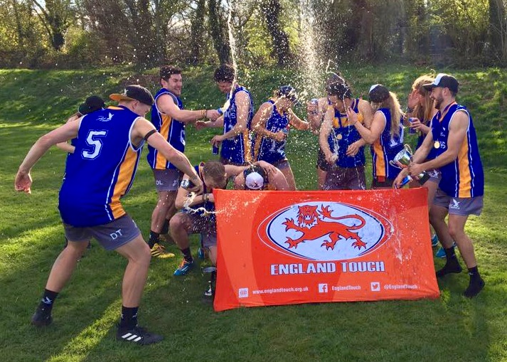 Hawks soaring high as touch rugby team clinch England title at University of Bath