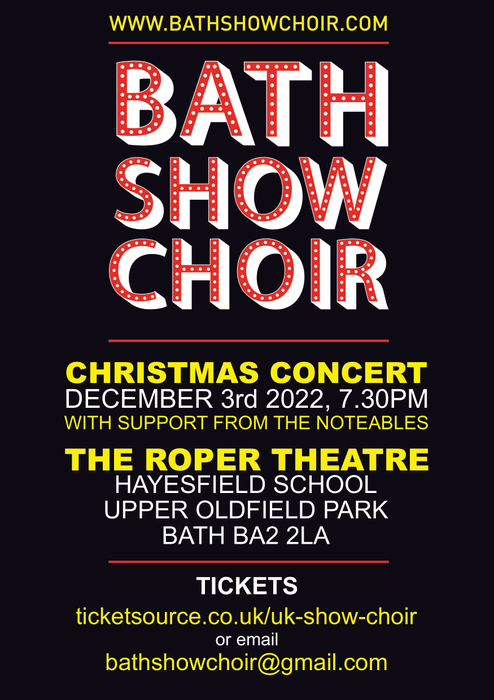Bath Show Choirs' Christmas Concert