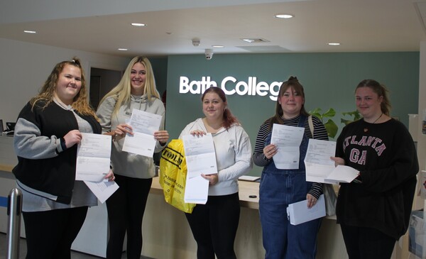 First batch of T Level students celebrate as they collect their mid-course results