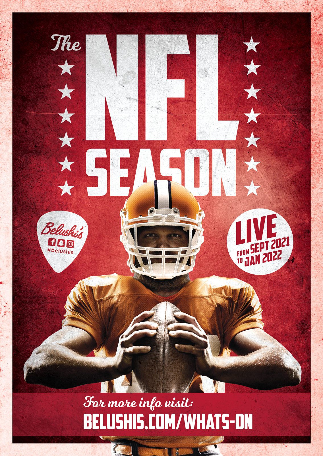 Watch The NFL Live At Belushi’s Bars