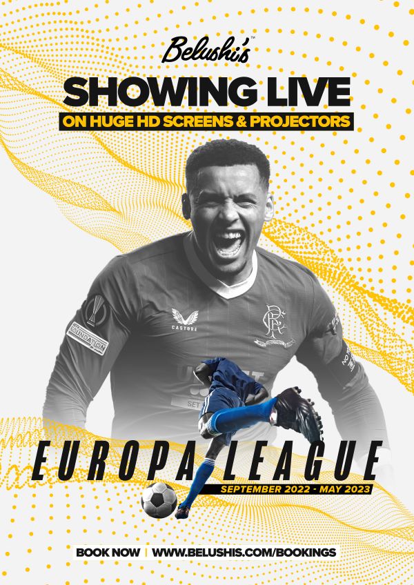 Watch the Europa League Live at  Belushi's Bars