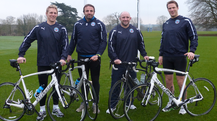 Former England & Bath Players Take on Cycle Challenge 