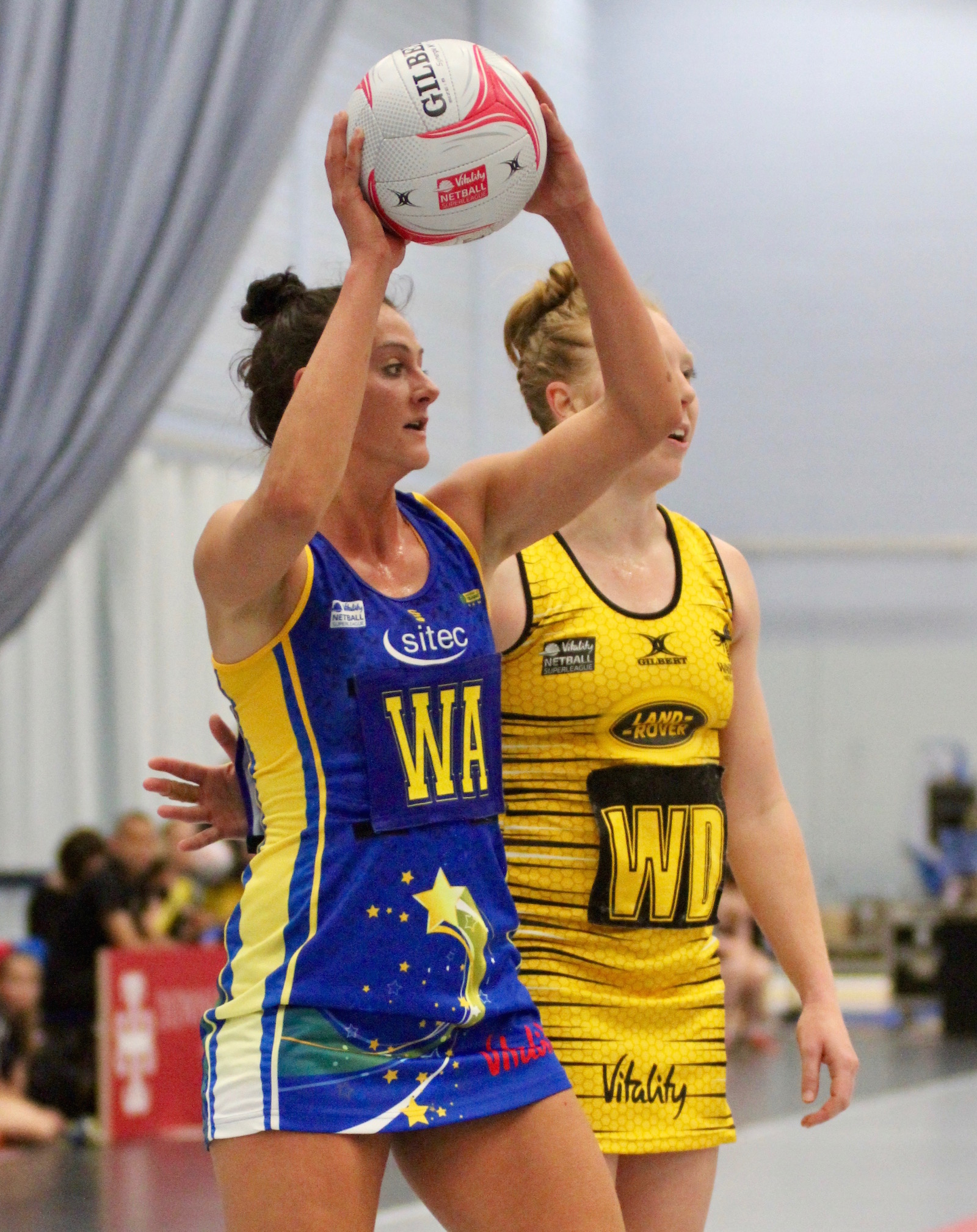 Team Bath Netball produced an outstanding performance to hold off Wasps