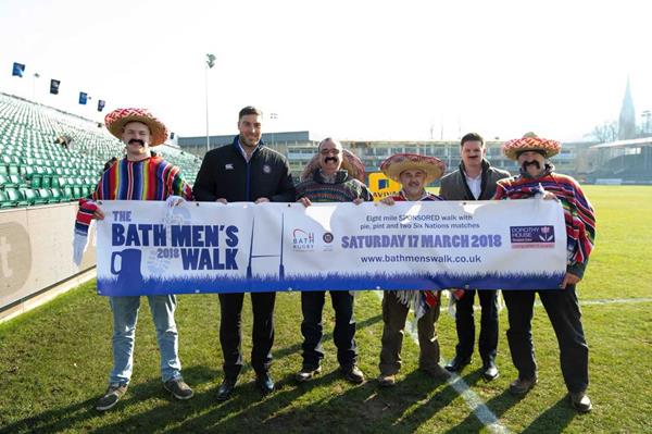 Ex-England and Bath Star Dan Hipkiss Supports Bath Men's Walk Fundraiser