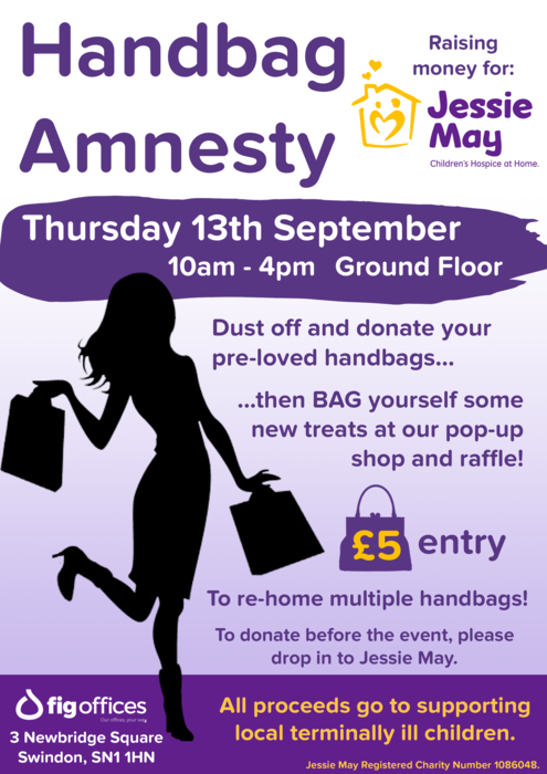Bag a bargain for charity – Children’s charity Jessie May hosts first Handbag Amnesty fundraiser