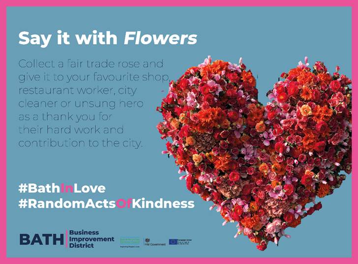 Bath BID Launches Say it with Flowers Campaign