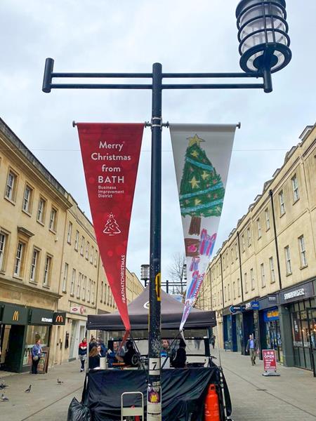 Bath BID Get into the Christmas Spirit with Citywide Bunting Display