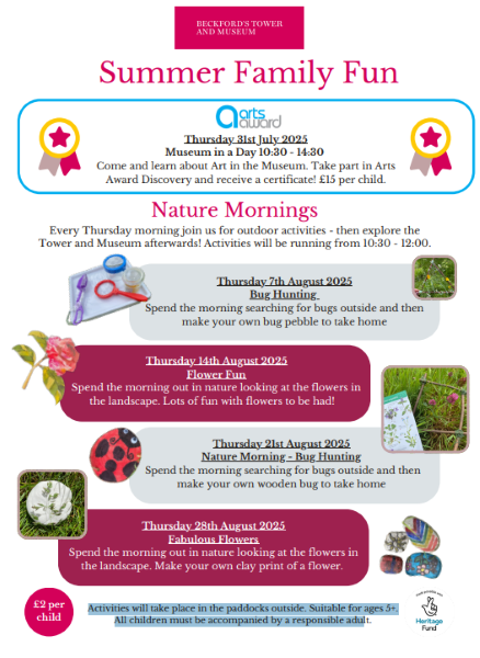 Client Image: Beckford's Tower Summer Flyer