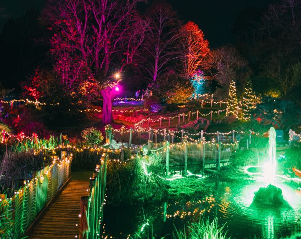 glow golf bath on ice